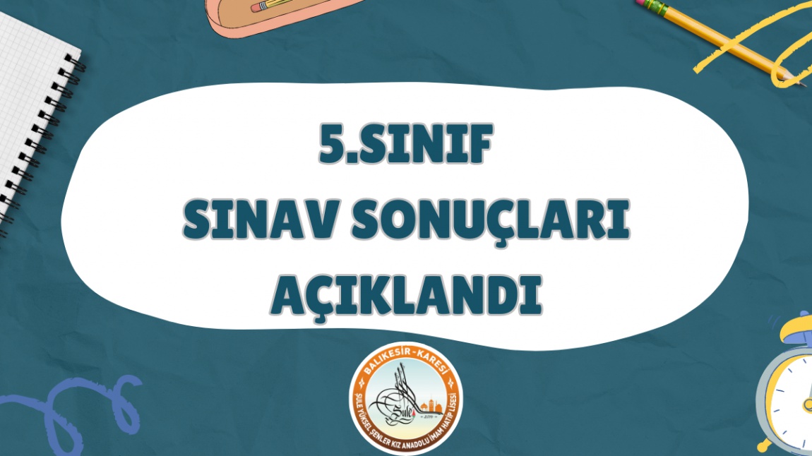 5. SINIF ÖĞRENCİ ALIM SINAVI SONUÇLARI AÇIKLANDı