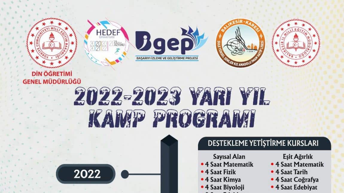 2022-2023 SÖMESTİR KIŞ KAMPI TAMAMLANDI!