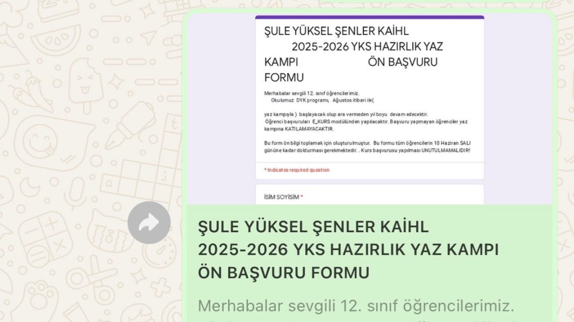 12. SINIFLAR İÇİN YAZ ÖDEVLENDİRMESİ VE YAZ KAMPI DUYURUSU